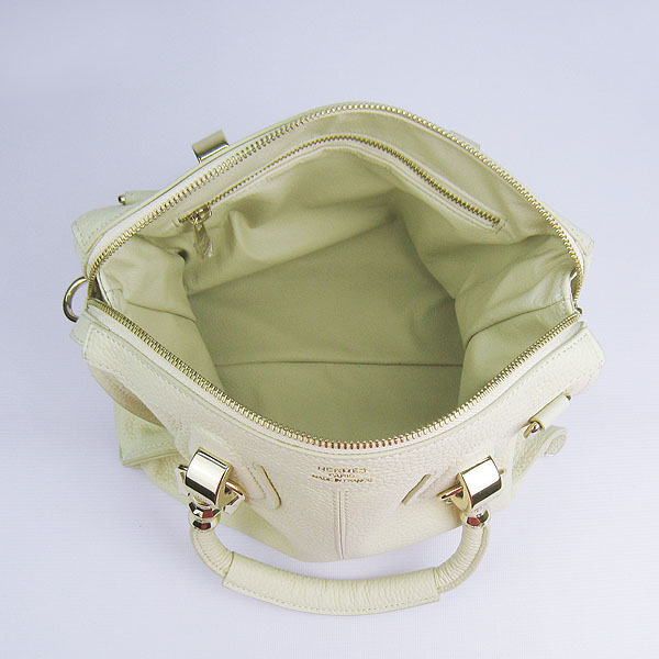 Fake Hermes New Arrival Double-duty leather handbag Off-White 60669